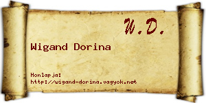 Wigand Dorina névjegykártya