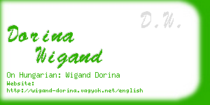 dorina wigand business card